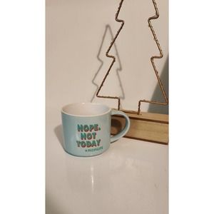 Cup Nope not today #momlife blue coffee mug world market nwt mothers day